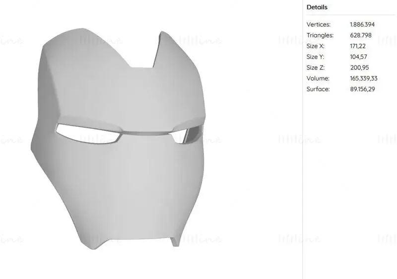 Capacete do Homem de Ferro MK85 3D Pritn Modelo STL