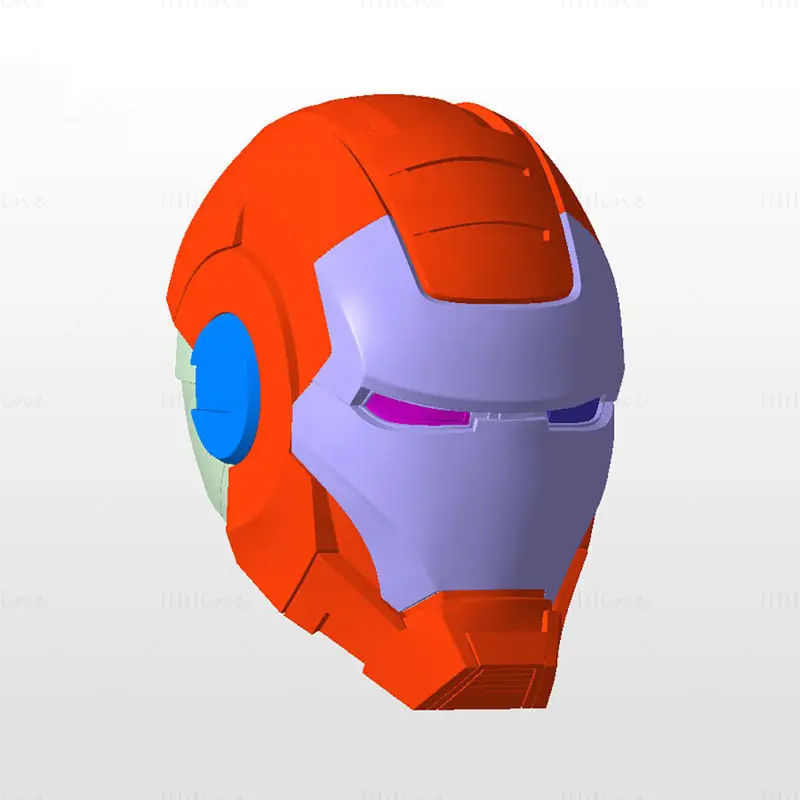 Máquina de Guerra do Homem de Ferro Mark I Capacete Modelo de Impressão 3D STL