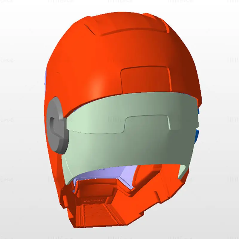 Máquina de Guerra do Homem de Ferro Mark I Capacete Modelo de Impressão 3D STL