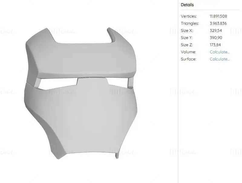 Iron Man War Machine Mark I Helm 3D-Druck Modell STL