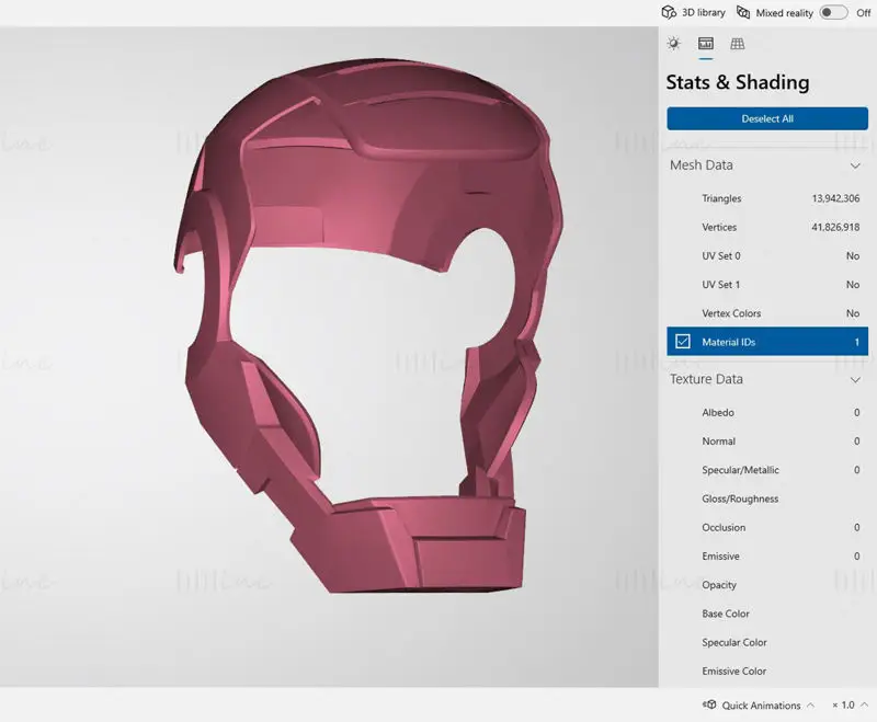 Máquina de Guerra do Homem de Ferro Mark I Capacete Modelo de Impressão 3D STL