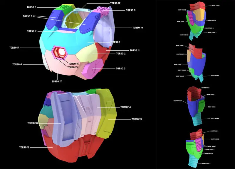 シビルウォーのアイアンマン ウォーマシン マーク III フルアーマー 3D プリントモデル STL