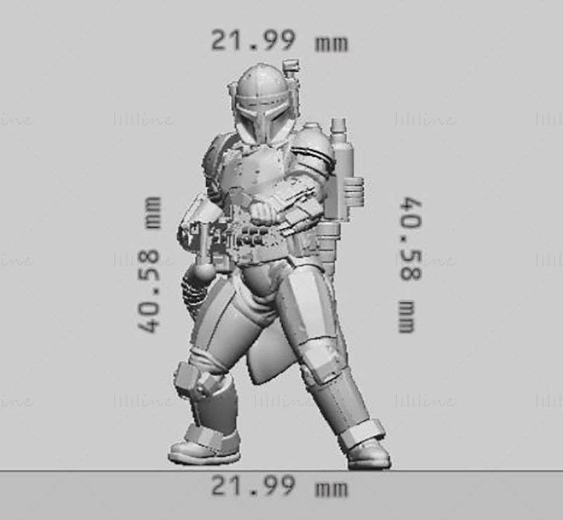 Modelo de impresión 3D de Iron Mando STL