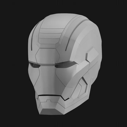 Iron patriot helmet 3d printing model STL