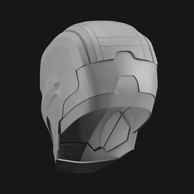 Iron patriot helmet 3d printing model STL