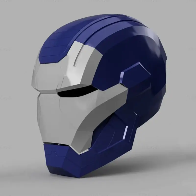 Máquina de Guerra Patriota de Ferro Mk1 Capacete Impressão 3D Modelo STL