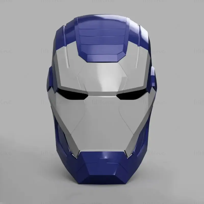 Iron Patriot War Machine Mk1 Шлем 3D Printing Model STL