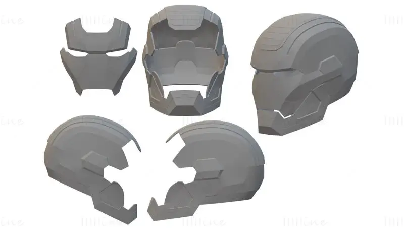 Máquina de Guerra Patriota de Ferro Mk1 Capacete Impressão 3D Modelo STL