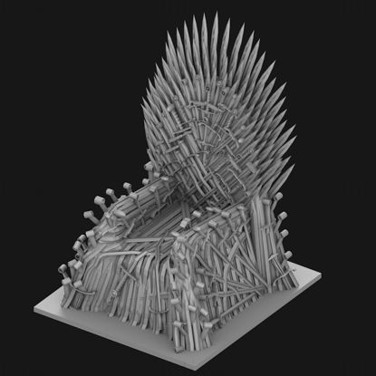 IJzeren troon 3D-printmodel STL