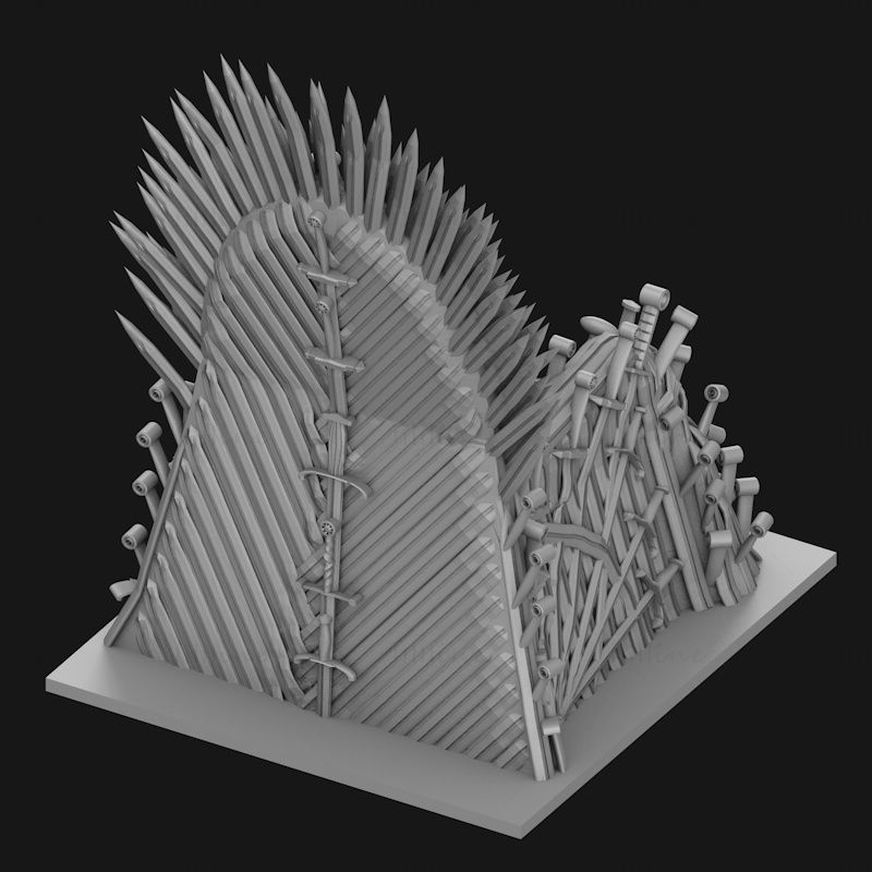 Modello di stampa 3D del Trono di Spade STL