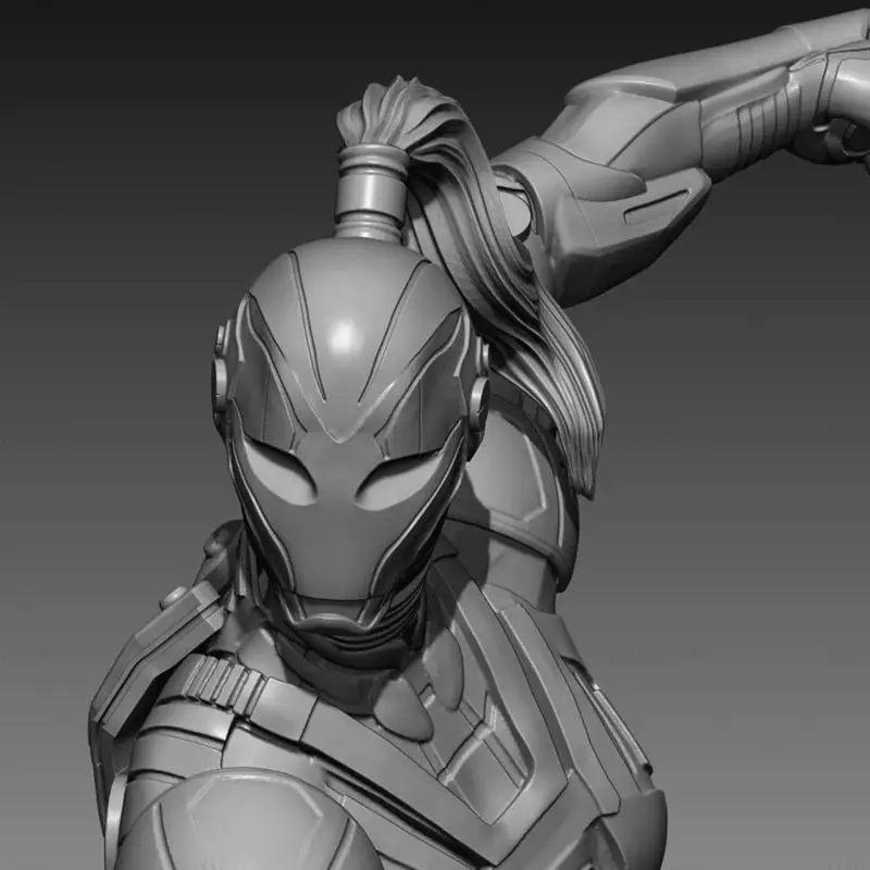 Mulher de Ferro Pepper Potts Escultura Impressão 3D Modelo STL