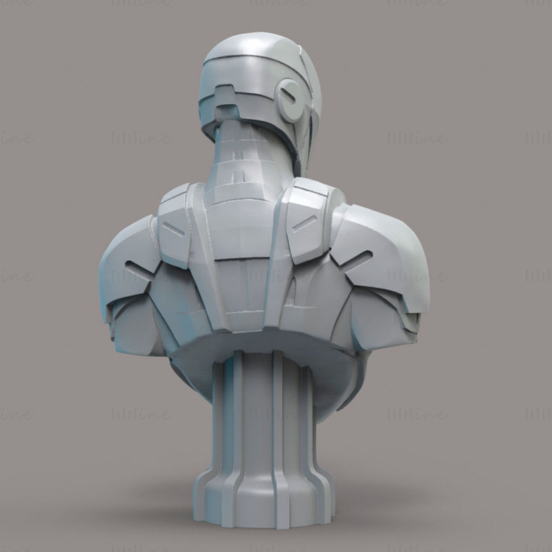 IronMan Bust Modèle 3D prêt à imprimer STL