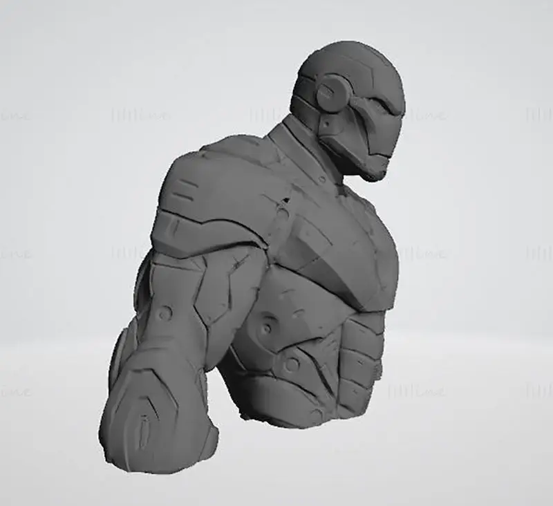 تمثال الرجل الحديدي نموذج الطباعة ثلاثية الأبعاد STL