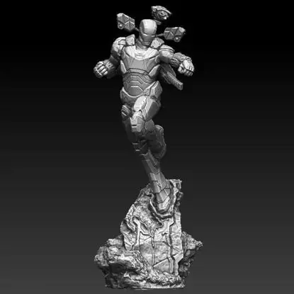 Ironman War Machine 3D tiskarski model STL