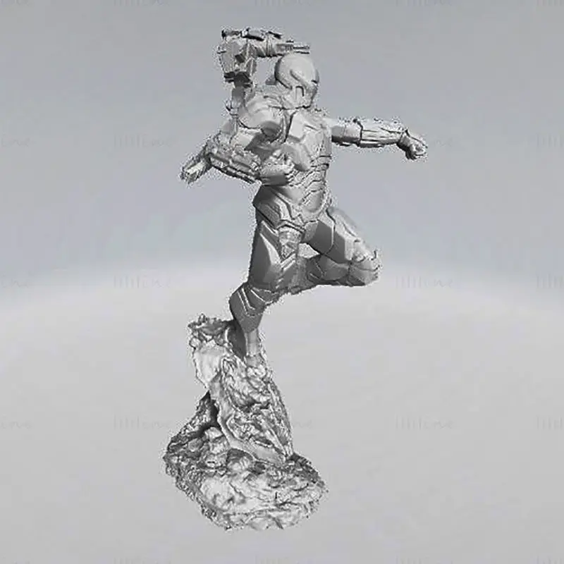 Ironman War Machine 3D tiskarski model STL