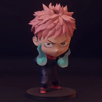 Itadori Yuji - Jujutsu Kaisen 3D-utskriftsmodell STL