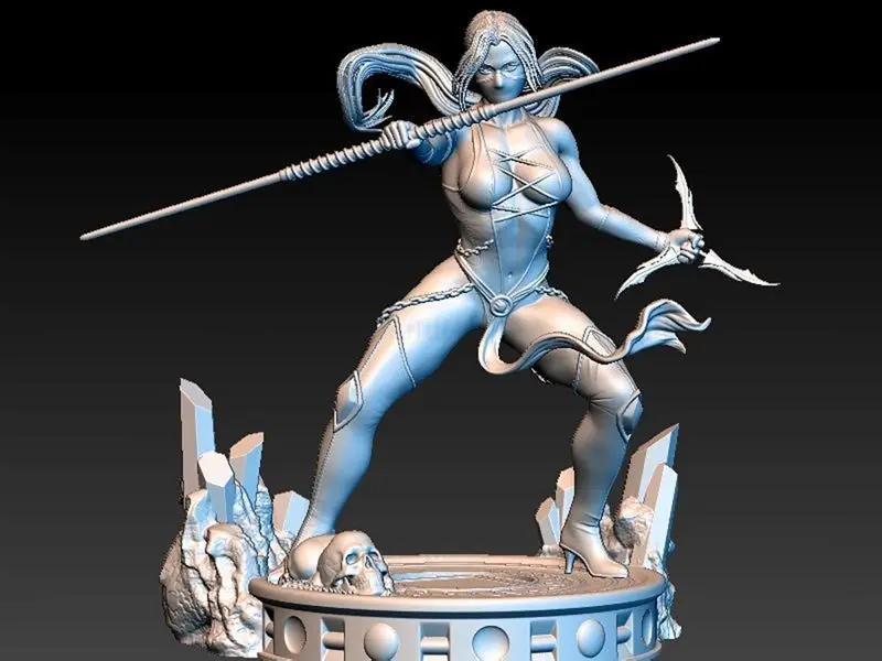 File STL per la stampa 3D di Jade (Mortal Kombat), combattente preferito dai fan pronto per la stampa