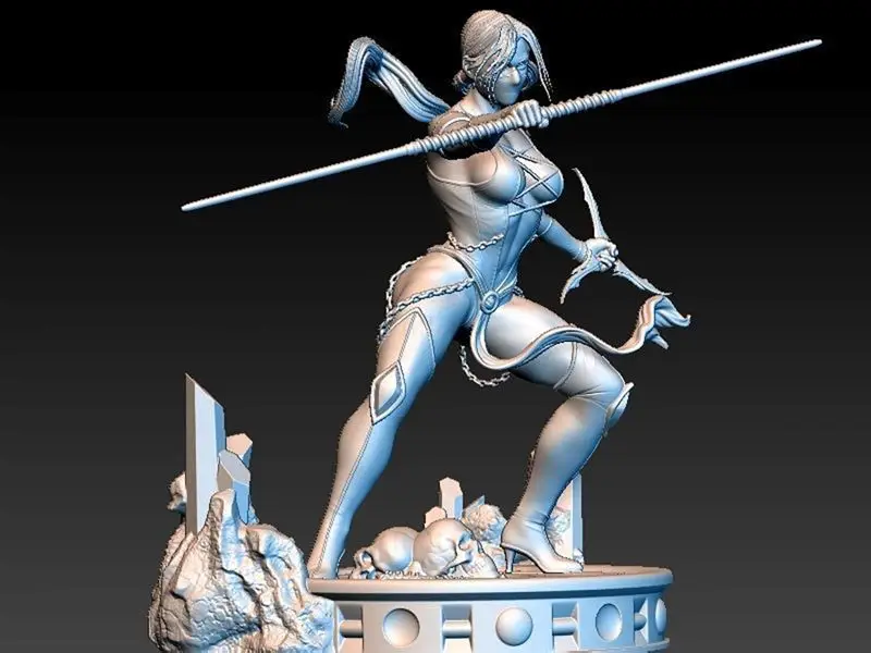 File STL per la stampa 3D di Jade (Mortal Kombat), combattente preferito dai fan pronto per la stampa