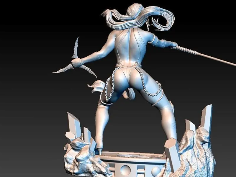 File STL per la stampa 3D di Jade (Mortal Kombat), combattente preferito dai fan pronto per la stampa