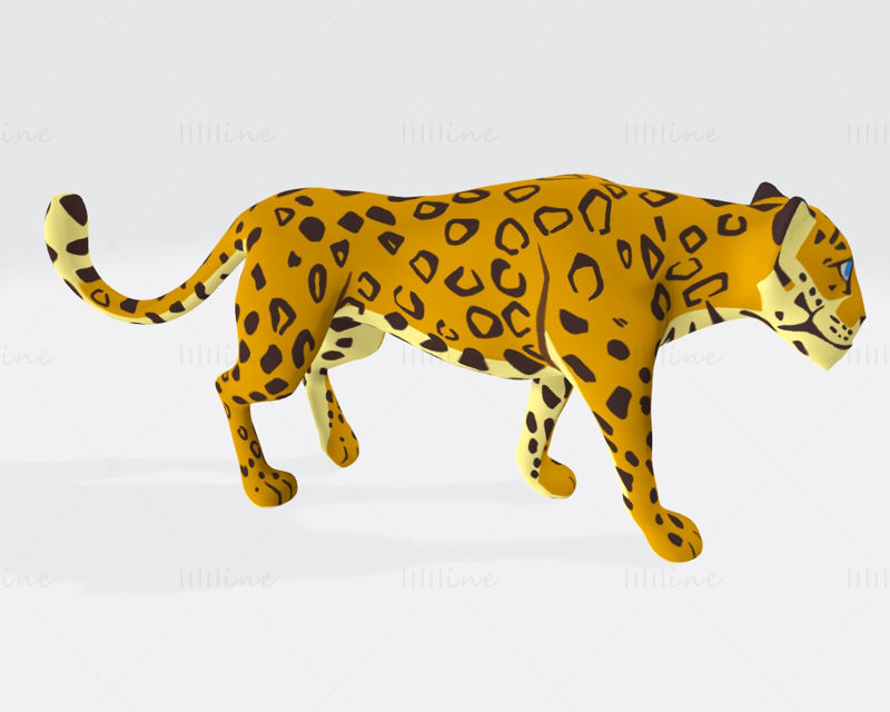 Jaguar-Tier-3D-Druckmodell