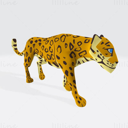 Jaguar Animal 3D Printing Model