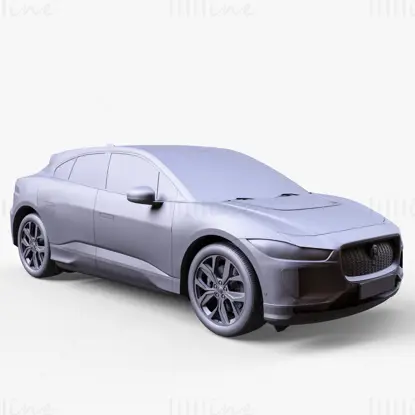 Jaguar i pace 2021 bil 3d-modell