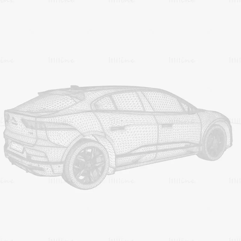 Jaguar i pace 2021 car 3d model