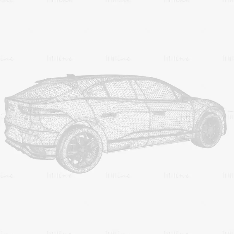 Jaguar i pace 2022 car 3d model