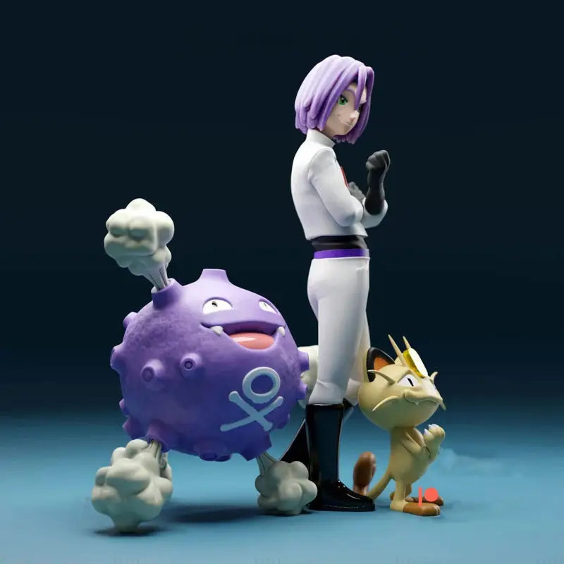 James and Koffing and Meowth 3D Printing Model STL