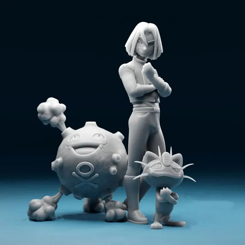 James and Koffing and Meowth 3D Printing Model STL