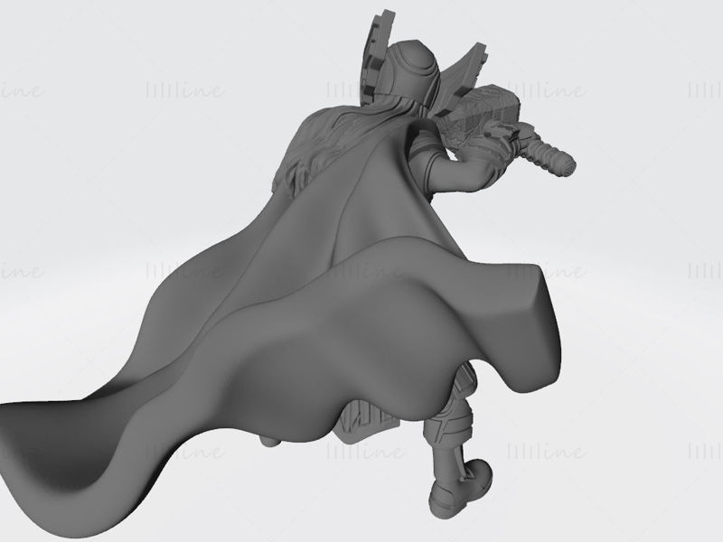 Jane Foster Thor Model 3D gata de imprimat STL OBJ FBX