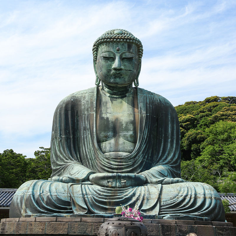 Japan Nara Sakyamuni Buddhist bronze statues