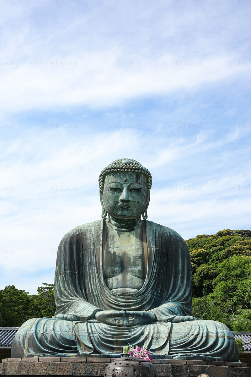 Japan Nara Sakyamuni Buddhist bronze statues photography