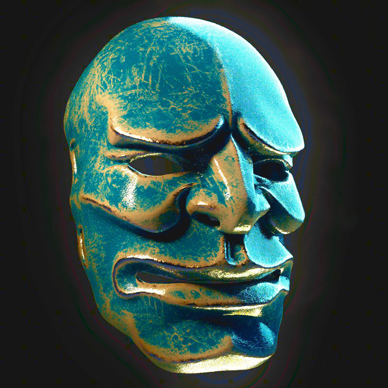 日本传统面具3D打印模型