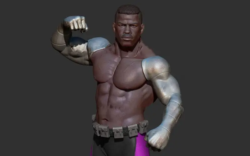Archivos STL del modelo de impresión 3D de Jax (Mortal Kombat) (190 mm)