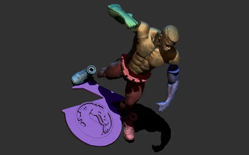 Archivos STL del modelo de impresión 3D de Jax (Mortal Kombat) (190 mm)