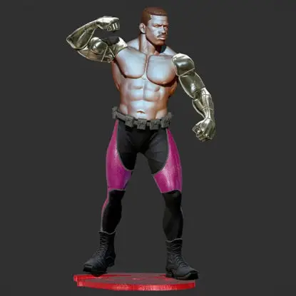 ジャックス（モータルコンバット）3DプリントモデルSTLファイル（190mm）