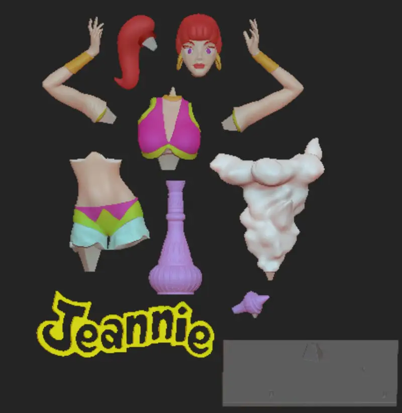 Jeannie 3D Printing Model STL