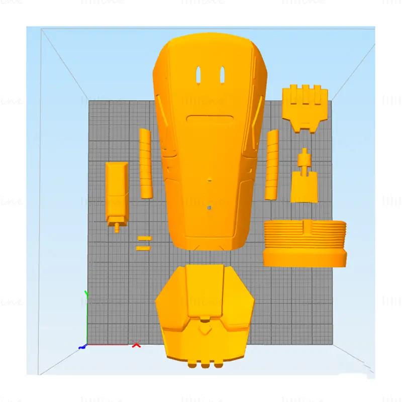 Jedi Zırhı 3D Baskı Modeli STL Dosyaları