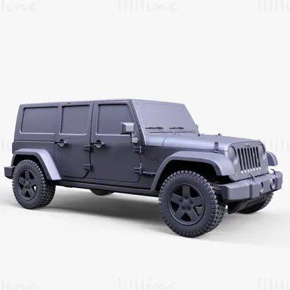 Jeep Wrangler JK Unlimited 3D modell