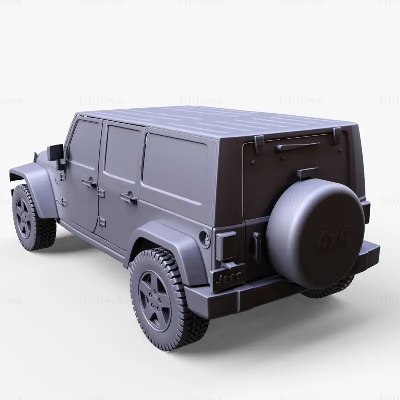 Jeep Wrangler JK Sınırsız 3D Model