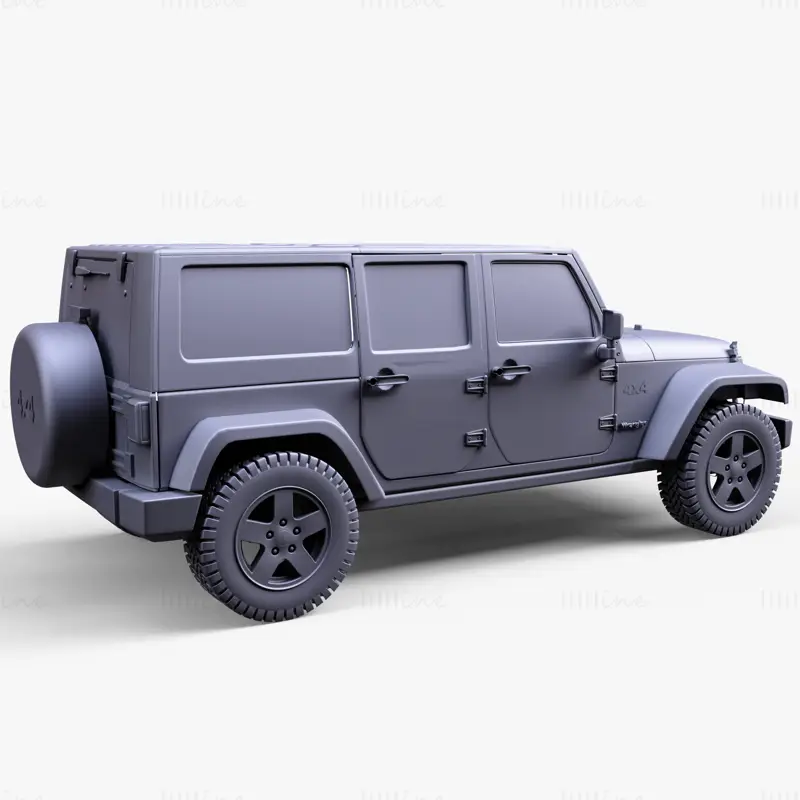 Jeep Wrangler JK Sınırsız 3D Model