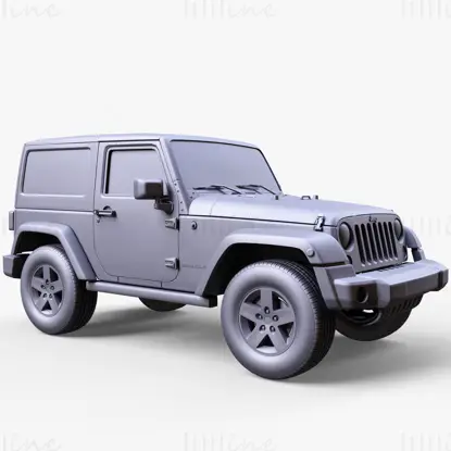 Jeep Wrangler Rubicon 2012 3D-modell