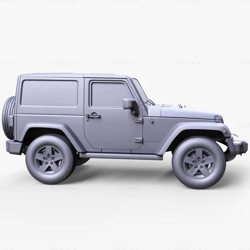 Jeep Wrangler Rubicon 2012 3D modell
