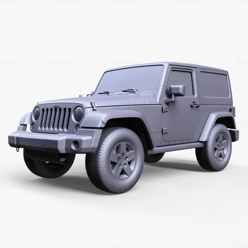 Jeep Wrangler Rubicon 2012 3D-modell