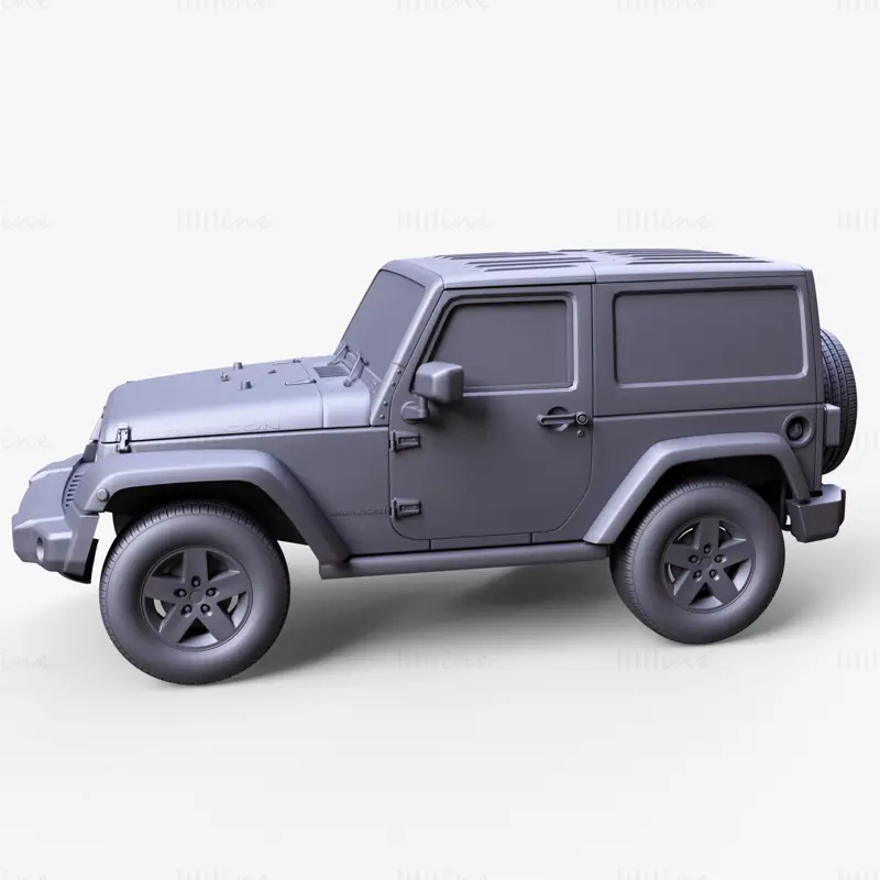 Jeep Wrangler Rubicon 2012 3D-Modell