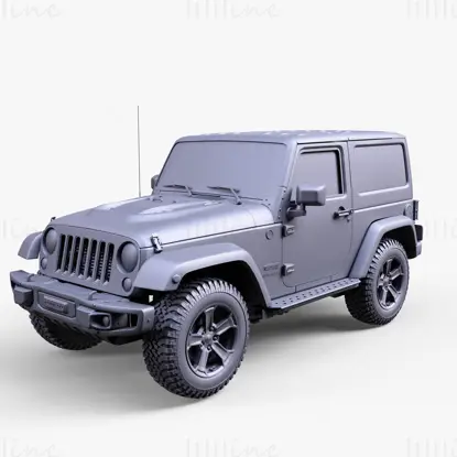 Jeep Wrangler Rubicon RJK 2017 3D-modell