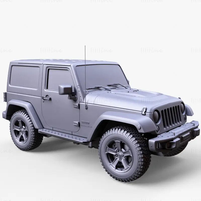Jeep Wrangler Rubicon RJK 2017 3D-Modell