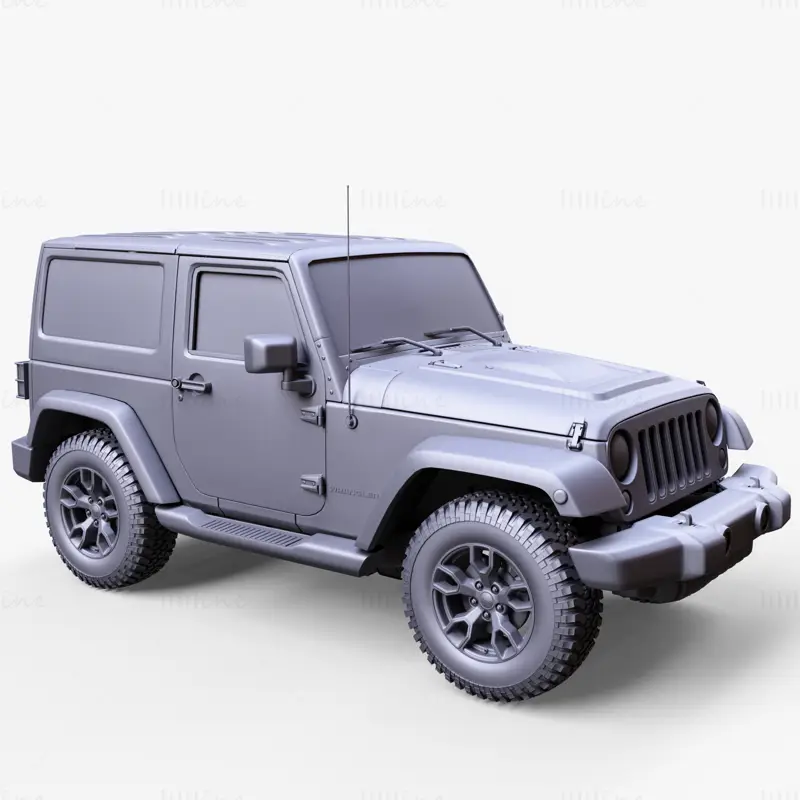 Jeep Wrangler Dumanlı MJK 2017 3D model