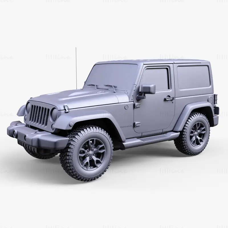 Jeep Wrangler Smoky MJK 2017 3D-Modell